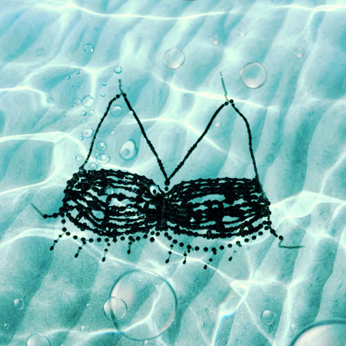 Elysian Wave Beaded Bra Top Ships Today